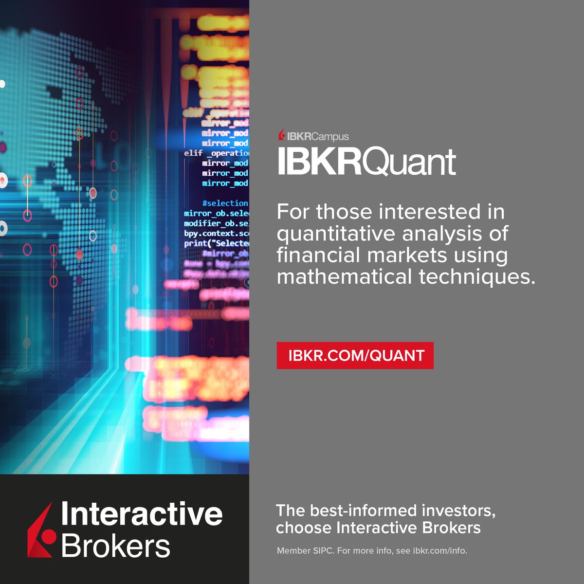IBKR's tweet image. Quantitative professionals, get ready to supercharge your skills 🚀 Explore #IBKR #Quant Blog for cutting-edge discussions on AI, deep learning, and more: ibtweet.com/quantbt