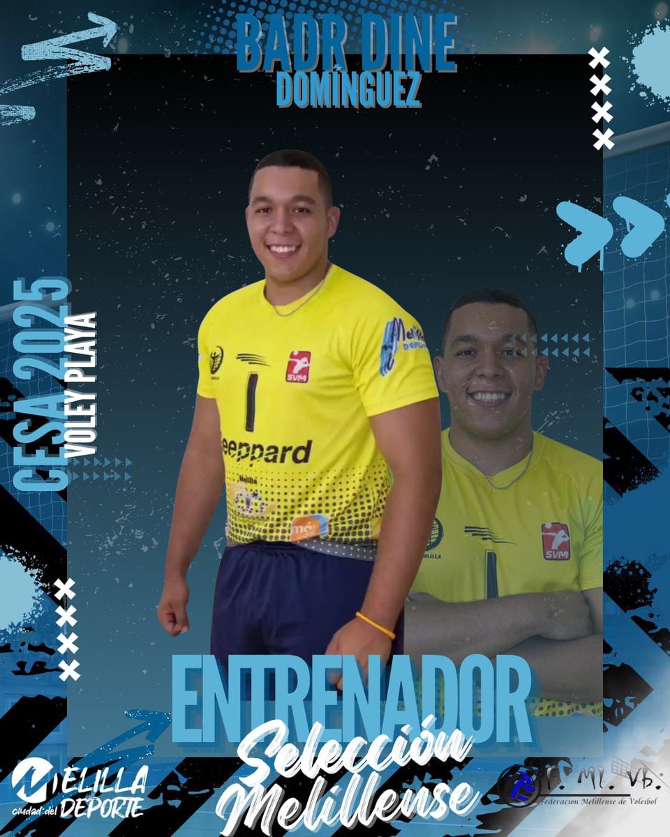 🎒🏐 ¡Rumbo a Murcia de la selección SUB-19! 
Melilla ya lista para darlo todo en Lorca del 25 al 27 de julio💥Con la pareja formada por Adam y Pedro bajo la dirección del seleccionador <a href="/HulkDominguez/">Hulk Dominguez</a> ¡Muchísima suerte! A dejar el nombre de Melilla muy alto🔥

<a href="/melilla_deporte/">Melilla, Ciudad del Deporte</a>
