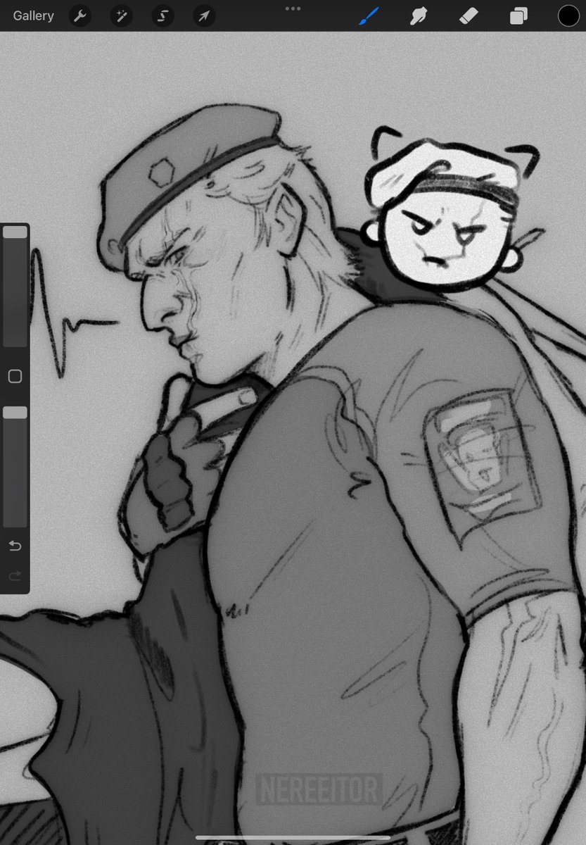 nereeitor's tweet image. Today I offer you Jack Krauser doodles, tomorrow? Probably nothing...
#REBHFun #ResidentEvil #Krauser