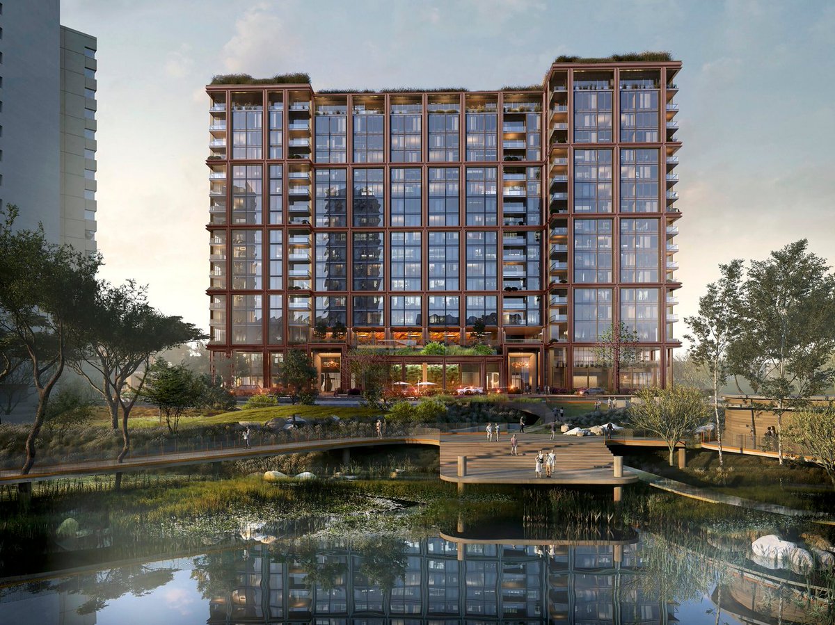 TheATX1's tweet image. The excavator on the One Ladybird Lake residential project site has not seen much action since arriving on site a couple weeks ago. Credit: gillynova