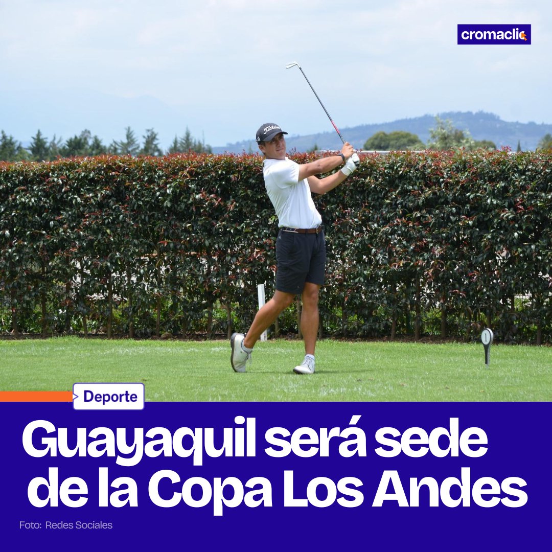 Cromaclictv1's tweet image. 🏌️♂️¡EL GOLF DE ÉLITE ESTARÁ EN ECUADOR!⛳️
La Federación Ecuatoriana de Golf anunció que el Campeonato Sudamericano de Golf por Equipos, Copa Los Andes, se disputará en Ecuador del 30 de julio al 2 de agosto de 2025, teniendo como sede al renovado Guayaquil Country Club, en su…