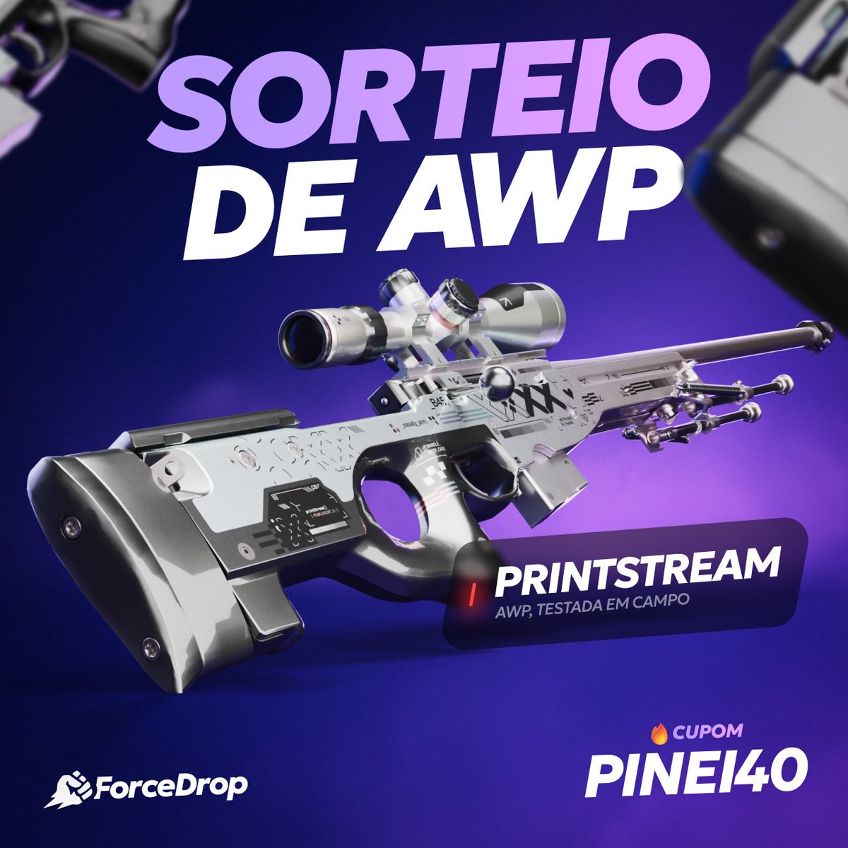 Infos sobre CS (@arthurzxc2) on Twitter photo 🚨 SORTEIO INSANO DE CS2! 🚨
🎁 AWP | Printstream
🔥 Quer ganhar essa skin absurda? Siga os passos:
✅ Siga <a href="/arthurzxc2/">Infos sobre CS</a> e <a href="/forcedropbrazil/">ForceDrop Brazil</a>
✅ RT + Like neste tweet
✅ Marque 2 amigos
⏳ Termina em 15 dias! 🚨 SORTEIO INSANO DE CS2! 🚨
🎁 AWP | Printstream
🔥 Quer ganhar essa skin absurda? Siga os passos:
✅ Siga <a href="/arthurzxc2/">Infos sobre CS</a> e <a href="/forcedropbrazil/">ForceDrop Brazil</a>
✅ RT + Like neste tweet
✅ Marque 2 amigos
⏳ Termina em 15 dias!