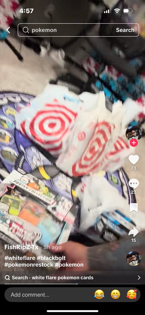 CardGameNomad's tweet image. This guy is one of the hundreds in Houston that buys in excessive amounts by bringing family. Look at that amount of product, and shelves are cleared within minutes. Next week might start my time of not finding a physical product for 10 months 😅 I can’t compete with this.