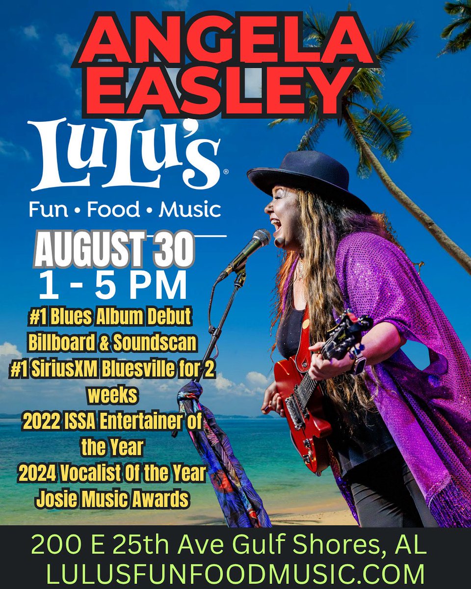 AUG 30 <a href="/LuLusGulfShores/">LuLu's Gulf Shores</a>  1 - 5 pm