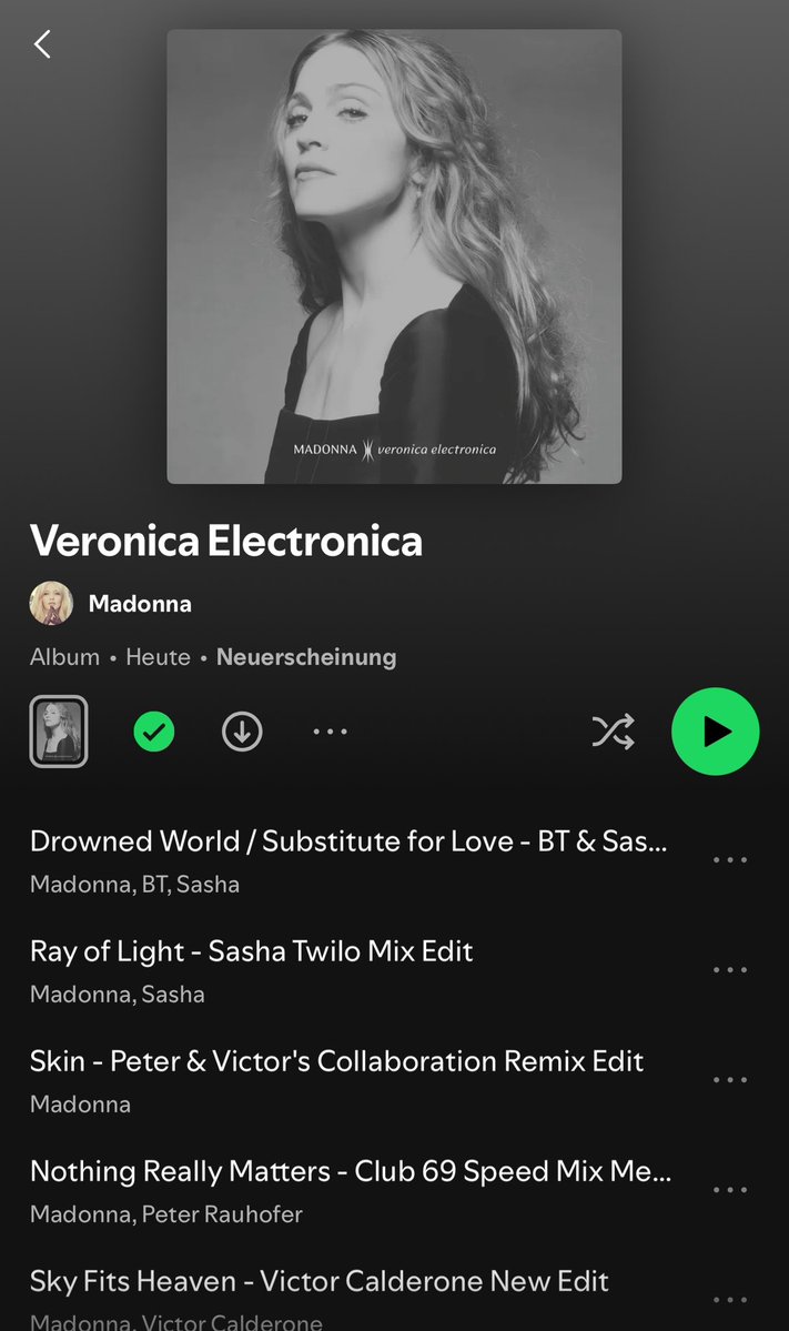 djcooky78's tweet image. 🇩🇪 Out now in Germany: @Madonna Veronica Electronica open.spotify.com/album/2JgIGypH… #Madonna #VeronicaElectronica