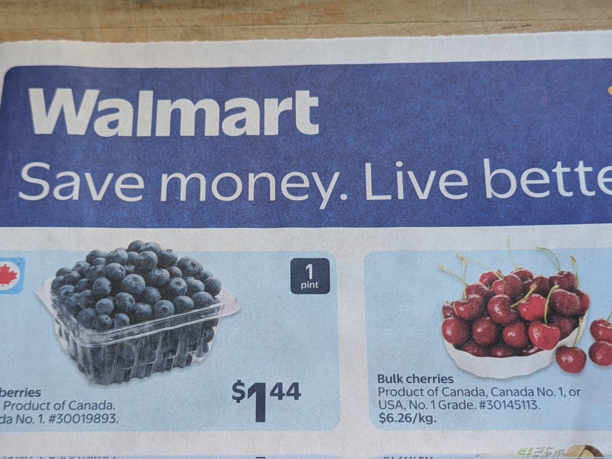 #TorontoTalk #ConsumerAlert #Walmart - Like #Metro too, hide their products - cherries - sold in bulk identifying it as "Product from Canada" or "Product of U.S.A." As no packaging is involved Walmart tries to deceive Canadians that the cherries are from Canada.