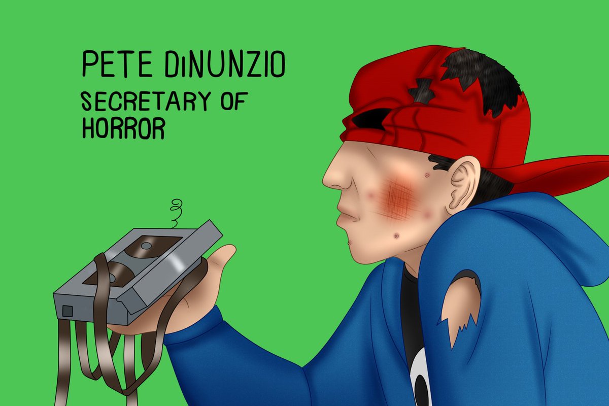 Pete's secretary card redrawn by me! #eltingvilleclub #theeltingvilleclub #eltingville #petedinunzio