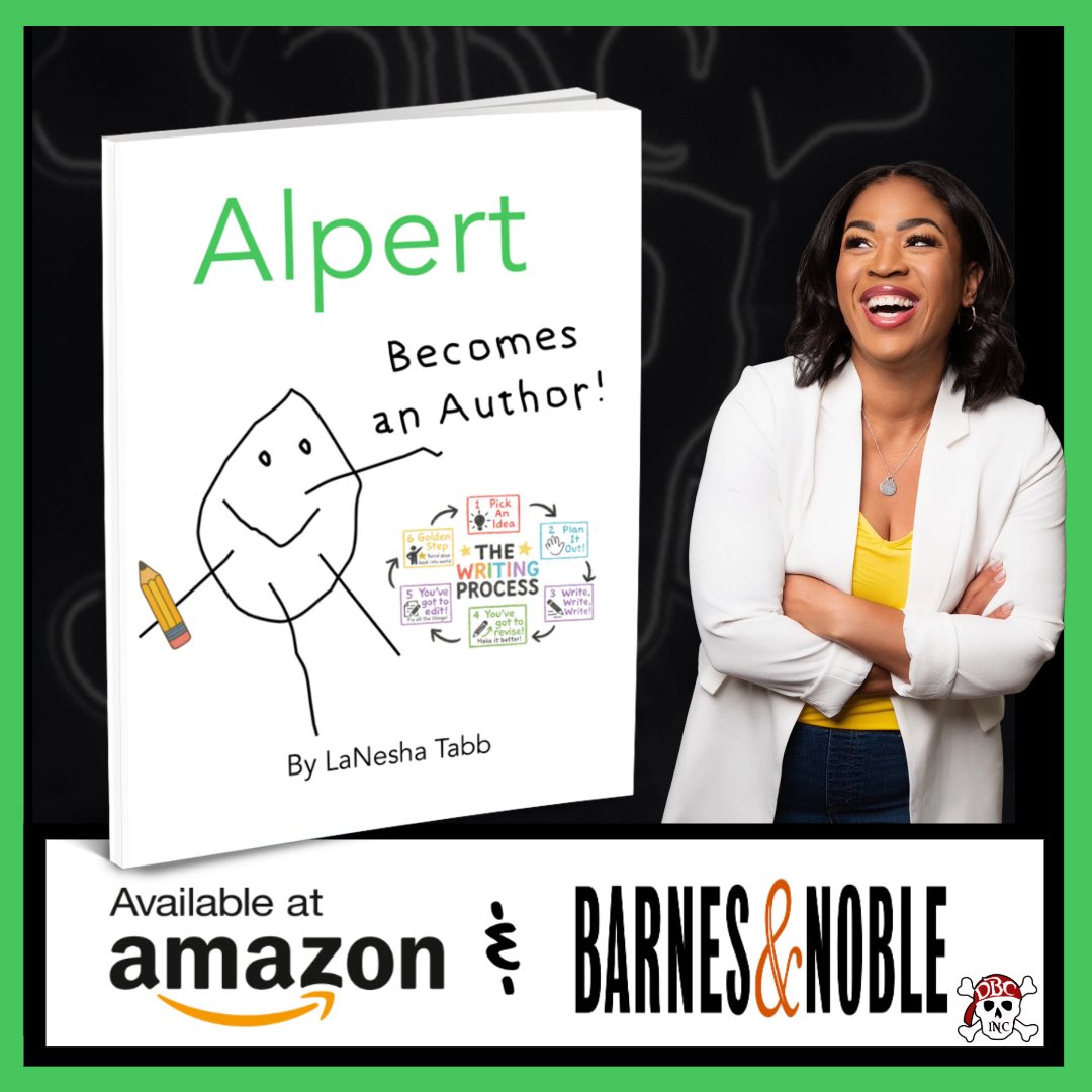⭐️⭐️⭐️⭐️⭐️
Alpert Becomes an Author!!!
⭐️⭐️⭐️⭐️⭐️

Book 4 in the incredible Alpert series by LaNesha Tabb is available now!

This one is a super fun take on the writing process.
We LOVE Alpert!

a.co/d/4UaF9Lg
#dbcincbooks #tlap #LeadLAP