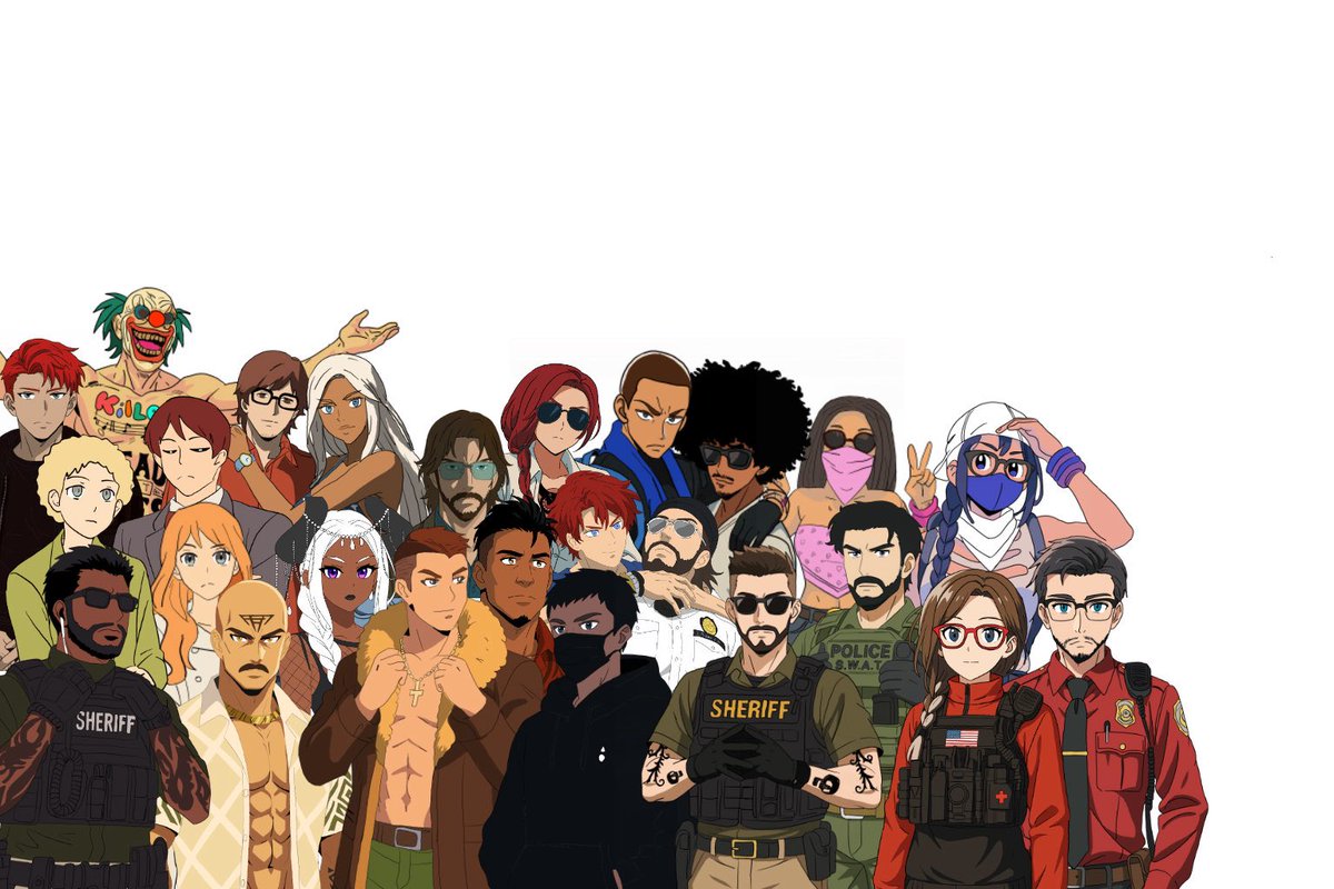 CameronWiki's tweet image. All of my SandBox RP drawings to date (combined)