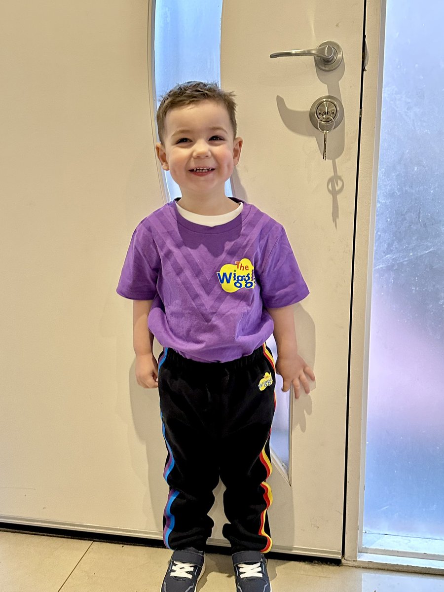 Chrisquirk's tweet image. All ready for his first concert 🎶