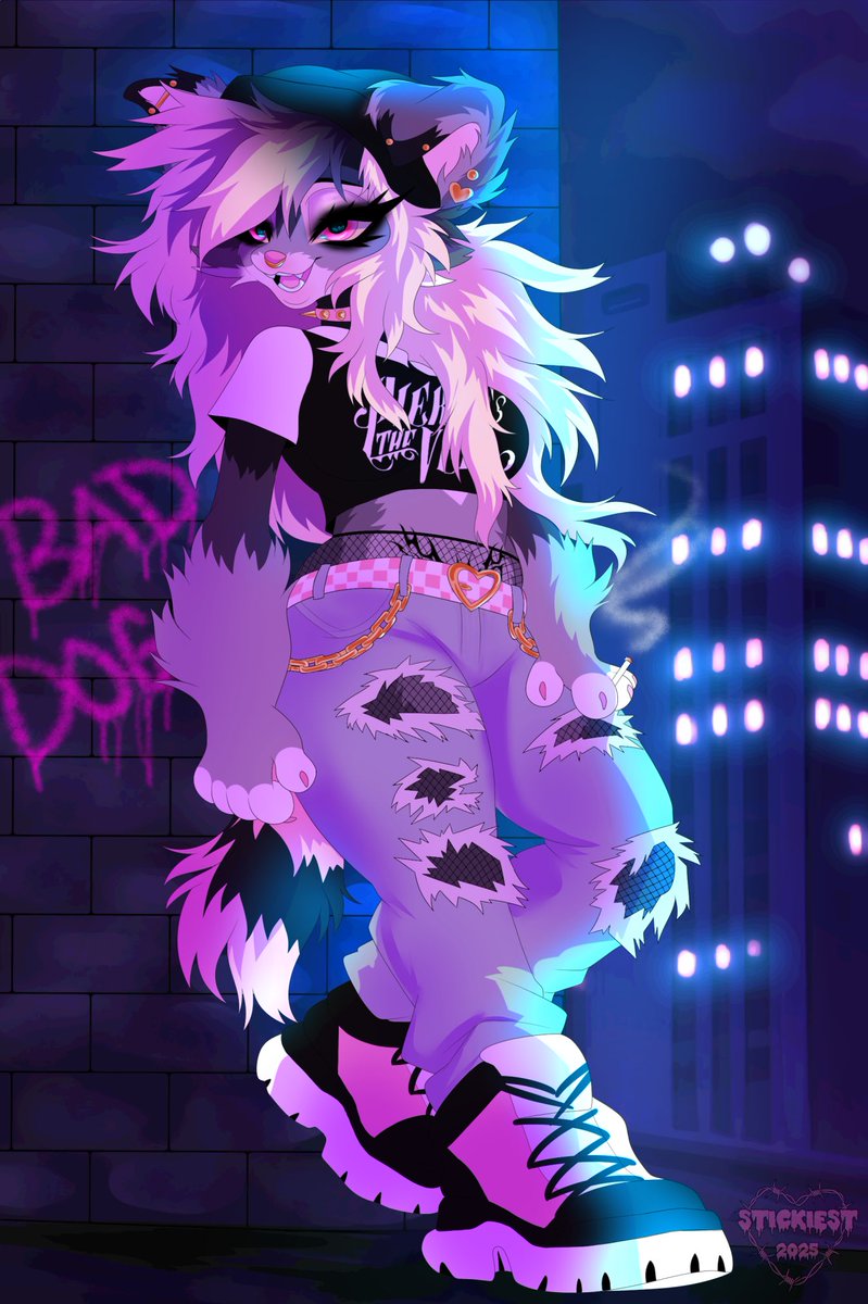 this was such a beast… but i feel like i really got to let myself go. i am so proud of the process for this piece and i will 100% never not reach for colors now even if they don’t make “sense”

#furry #furryart #furryartist #furryfandom #digitalart