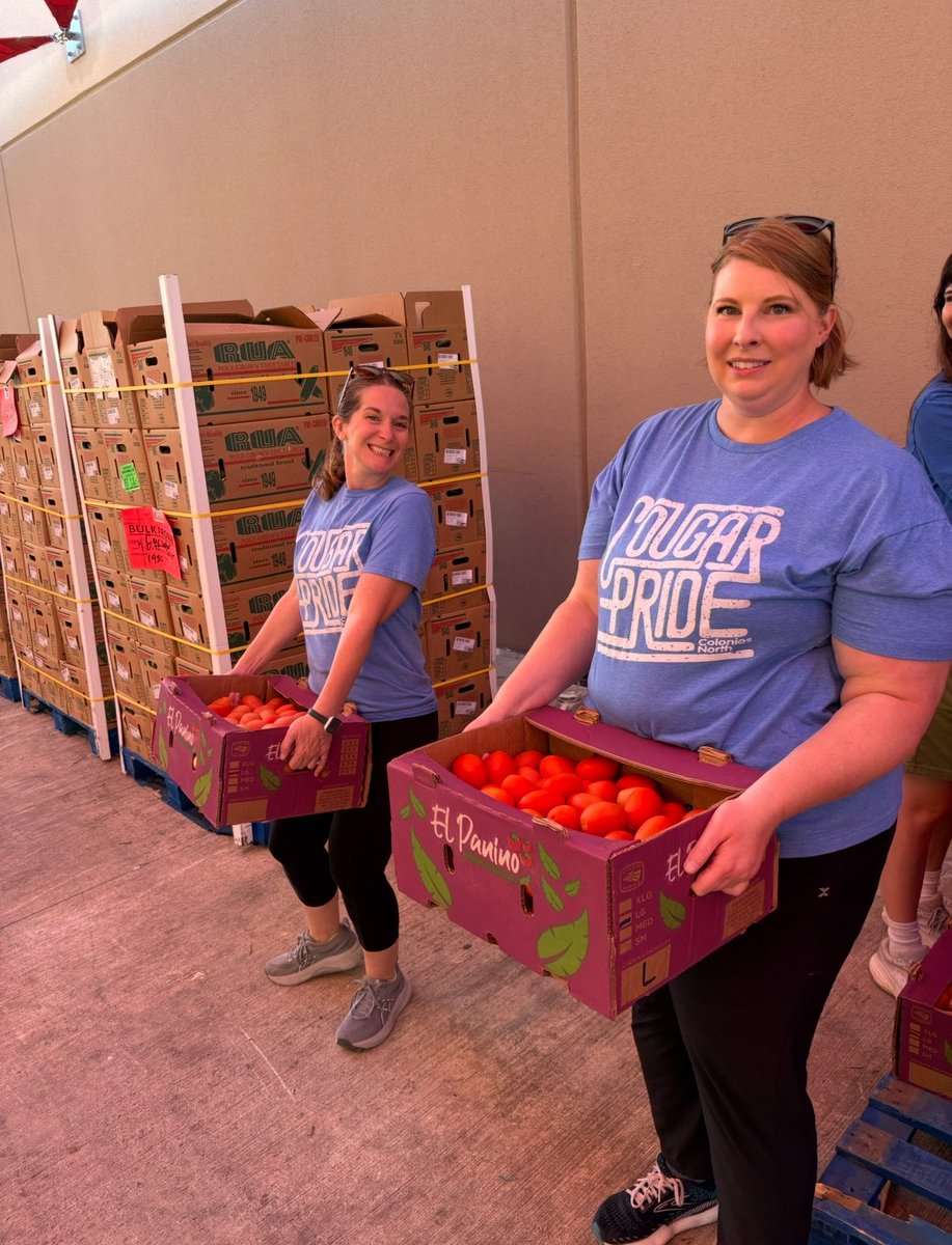 We spent the morning volunteering at Curbside Pickup <a href="/safoodbank/">San Antonio Food Bank</a> for our campus retreat.  350 families served = 60,000lbs of food = 2, 18-wheeler truck loads!  It was a great morning!!!