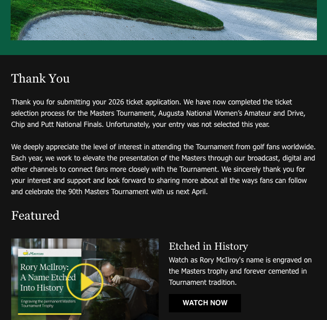 BauerOnTheMic's tweet image. The thrill of victory... the agony of defeat.
#TheMasters