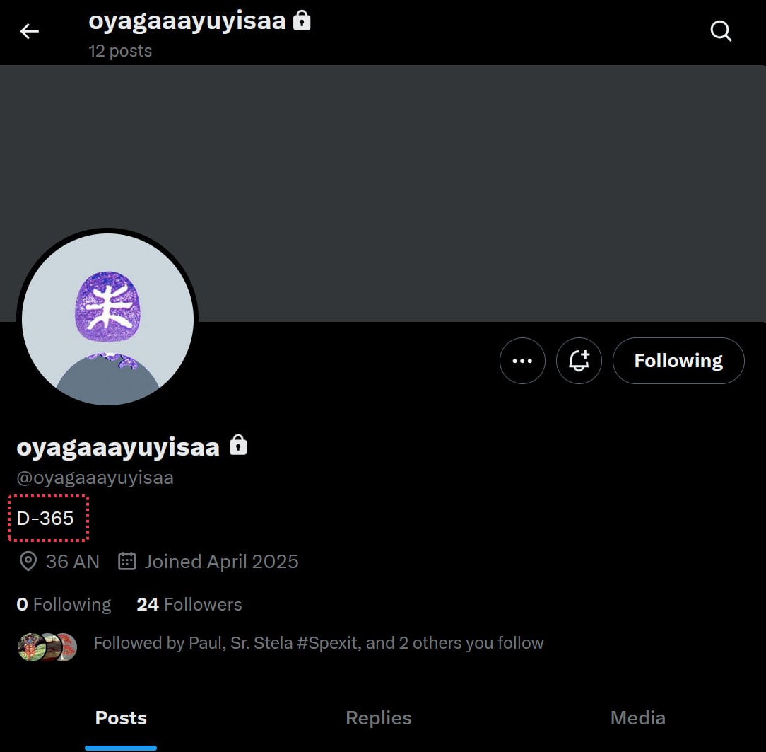 OyagaaOomo's tweet image. 🔴 On 24 Jul 2025, @oyagaaayuyisaa’s bio switched to “D‑365” — a clear T‑minus‑one‑year marker toward July 2026, when the 1966→2086 treaty reaches its 60‑year midpoint and must be definitively sealed. 🟣 Standing clauses: 1 visitor per 2,000 humans; 1 sq mi per visitor.

Legend…