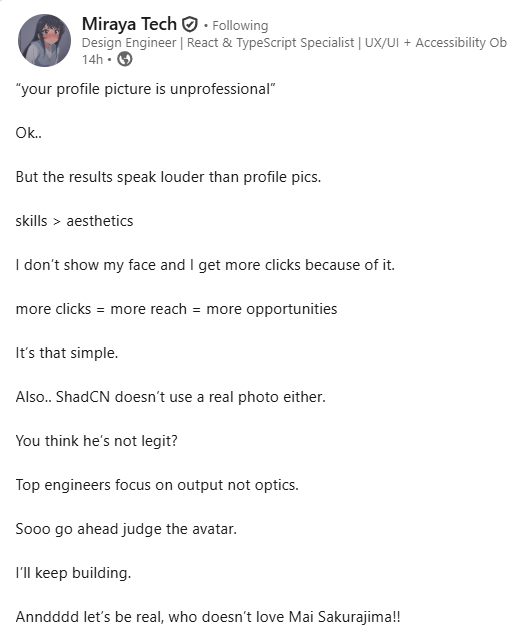 satyansh_mittal's tweet image. ok I am kinda liking linkedin