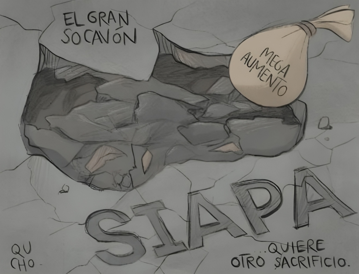 qucho's tweet image. 📌 #Cartón El gran socavón #Siapa #Jalisco @siapagdl 

Todos los cartones en Qucho.com.mx 👇
qucho.com.mx/cartones/el-gr…
