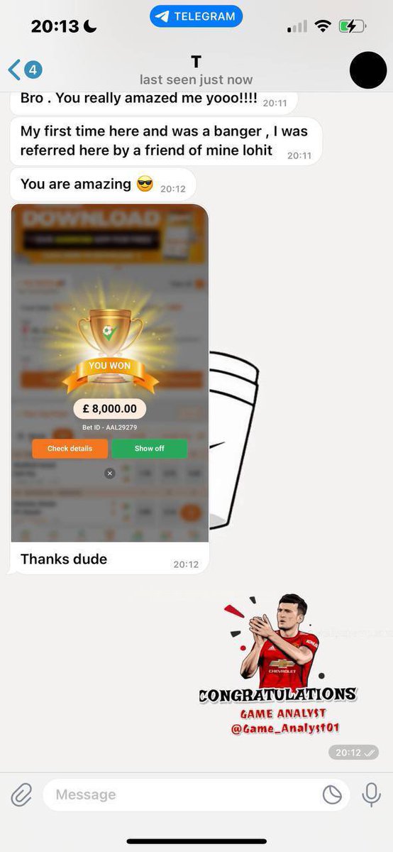 Join for free game 1000 Odds t.me/+0a0B7BgFKbM3Y…