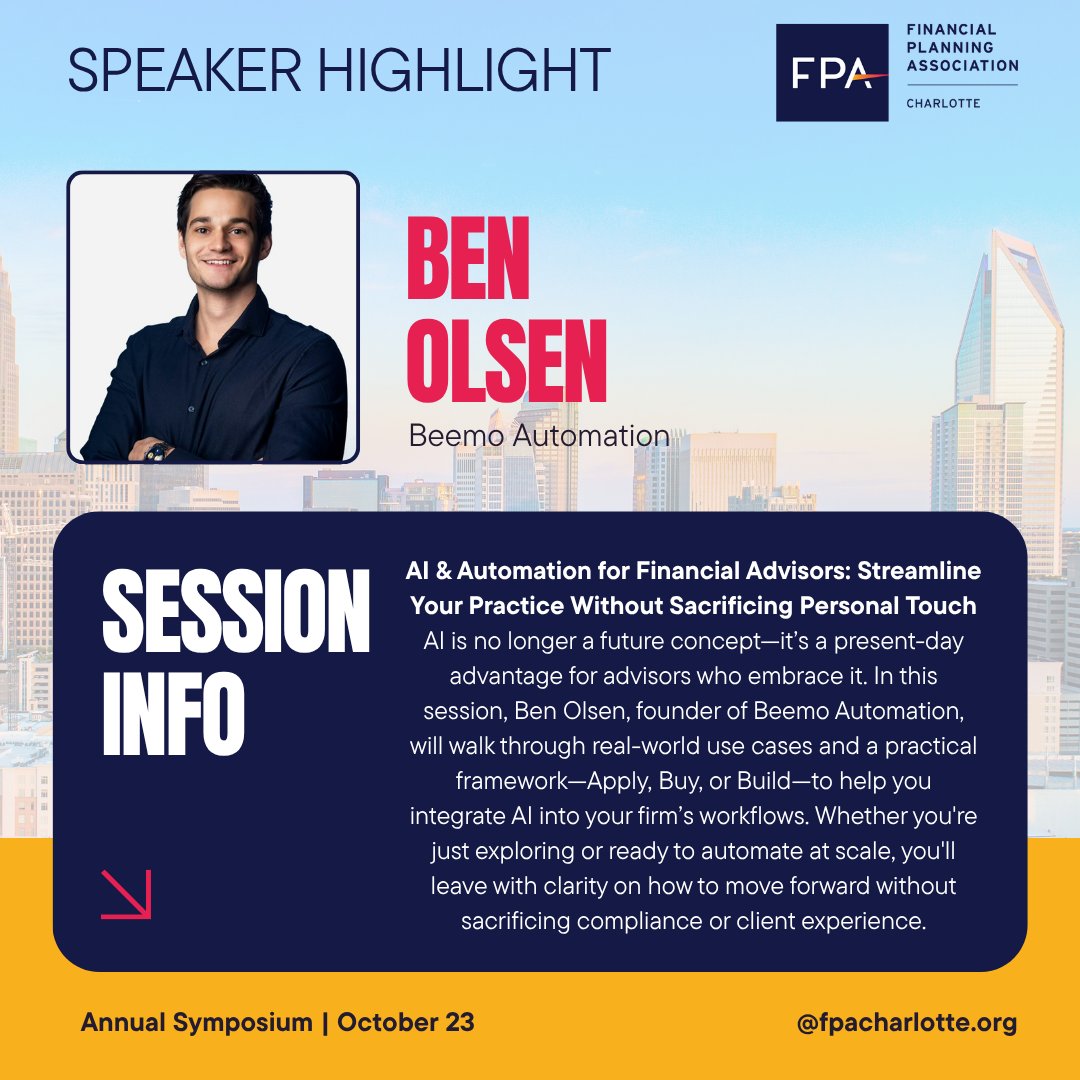 FPACharlotte's tweet photo. Have you registered for the FPA of Charlotte Annual Symposium yet? It’s happening October 23 at the Sonesta Charlotte Executive Park—and you don’t want to miss it!  https://t.co/EcHFlRci2y https://t.co/nFB0P546A1