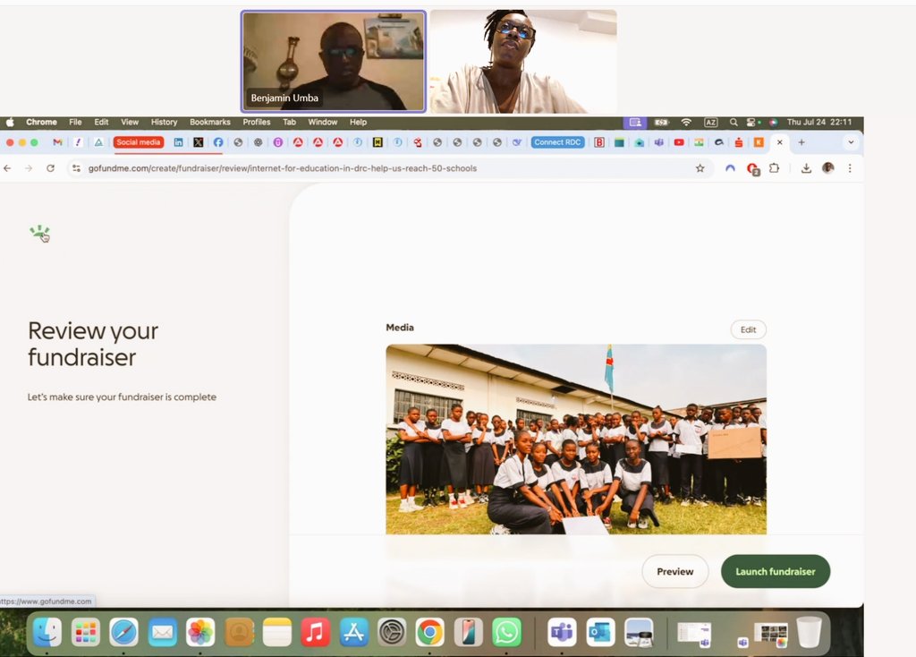 TemuniP's tweet image. ✨ "Ne demandez pas ce que votre pays peut faire pour vous, mais ce que vous pouvez faire pour votre pays." – JFK ✨
Notre objectif : connecter +50 écoles en #RDC 📡 🇨🇩📚 pour permettre aux élèves d’apprendre plus vite grâce à une connexion Internet performante.
Nous…