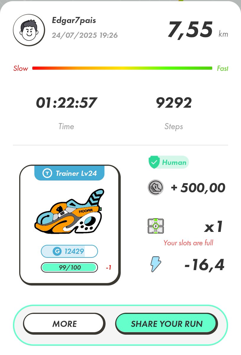 #STEPNGOROUTINE
274 Days Streak with #STEPNGO 8⚡

Walking for #GGT and #GST 
Waiting for #TRAILBLAZER airdrop 

Keep moving🔥⚡
Enjoy the ride😍