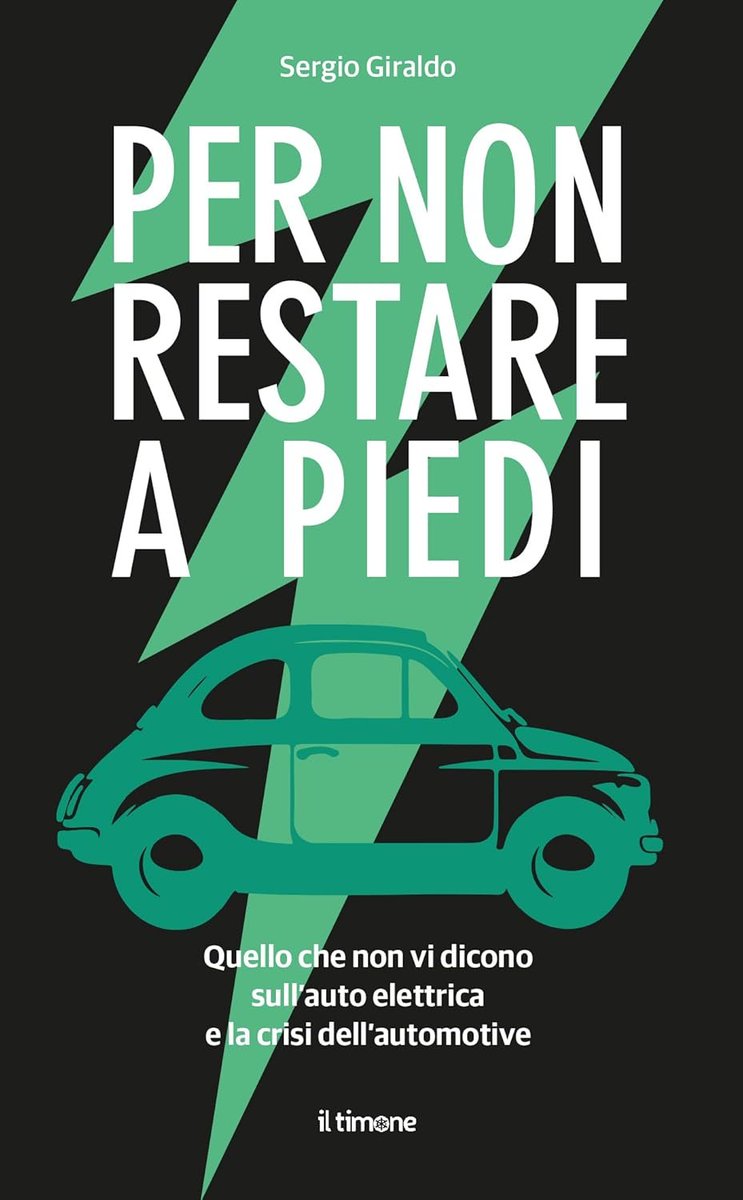 🚀🥳È già prenotabile online il nuovo libro in uscita il 16 settembre prossimo: "Per non restare a piedi".
Da dove arriva l'auto elettrica, perché, quanti cambiamenti porta con sé e a che prezzo?
Chi non lo legge resta a piedi. 😅
amzn.eu/d/fgBUWcj