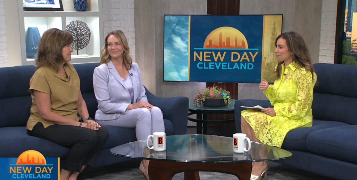 CureMelanoma's tweet image. Don’t miss this powerful clip from Fox 8 News/@NewDayCLE, where Cleveland Miles for Melanoma Event Chair and MRF Board Member, Patty Pophal, joins Ruth Barnum, VP of Marketing at @ApexSkin, to highlight the importance of annual skin exams and melanoma prevention. Together, they…