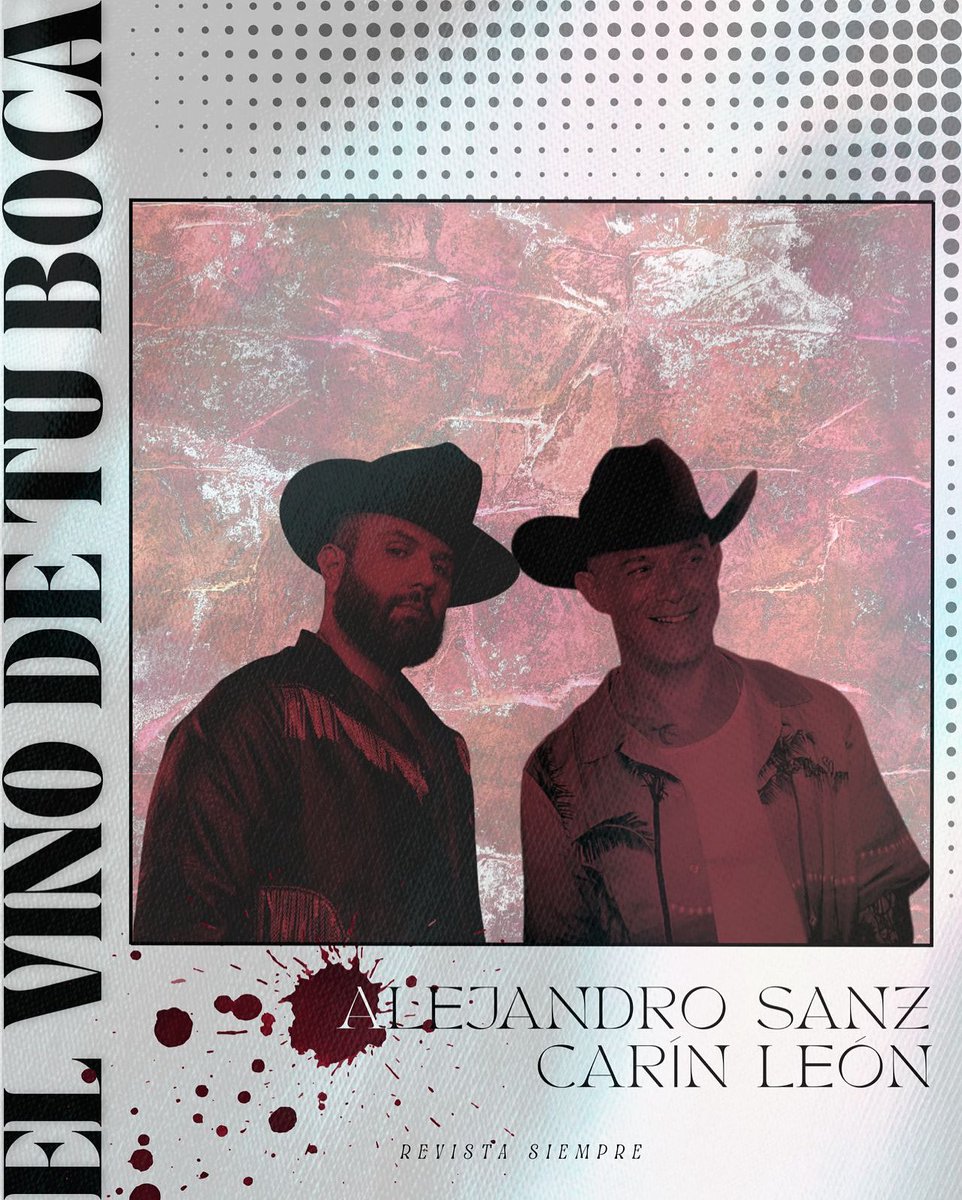 Dos genios y una versión: #ElVinoDeTuBoca ya disponible en colaboración con Carín León 🤠🍷 <a href="/AlejandroSanz/">Alejandro Sanz</a> ♥️