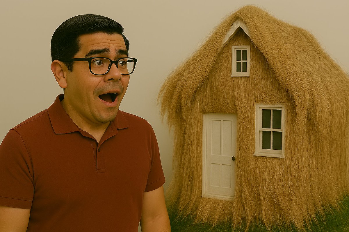 My aunt got an eyelash extension. Now her house looks really daft.