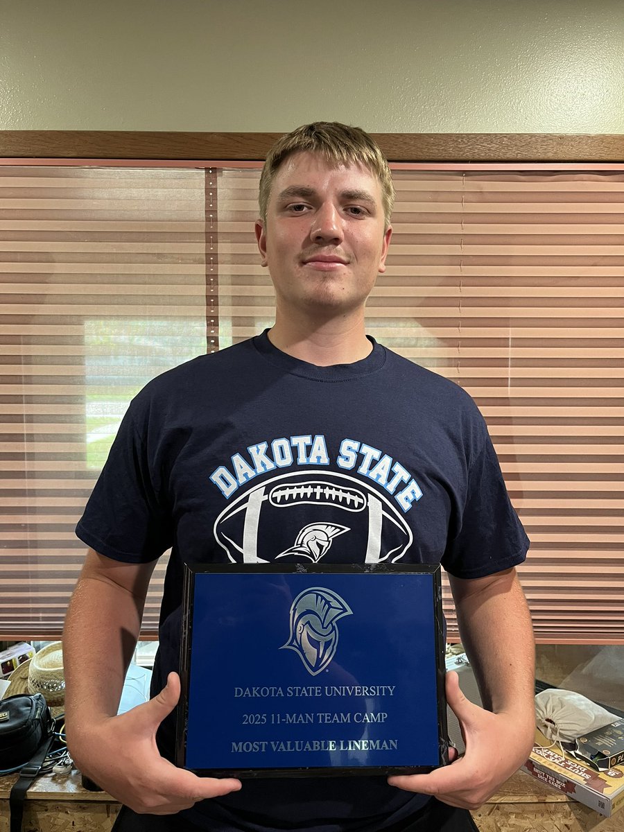 Grady (@grady_l_gran) on Twitter photo Won Defensive Lineman MVP at the DSU team camp just wanted to say thanks to my teammates and coaches that helped me get the award <a href="/CoachSinsabaugh/">Anvil Sinsabaugh</a> <a href="/coach_levy/">Coach Levy</a> <a href="/CoachMurphyDSU/">Devonte Murphy</a>
<a href="/eriqJ5T/">Eriq Jet Swiftwater</a> Won Defensive Lineman MVP at the DSU team camp just wanted to say thanks to my teammates and coaches that helped me get the award <a href="/CoachSinsabaugh/">Anvil Sinsabaugh</a> <a href="/coach_levy/">Coach Levy</a> <a href="/CoachMurphyDSU/">Devonte Murphy</a>
<a href="/eriqJ5T/">Eriq Jet Swiftwater</a>