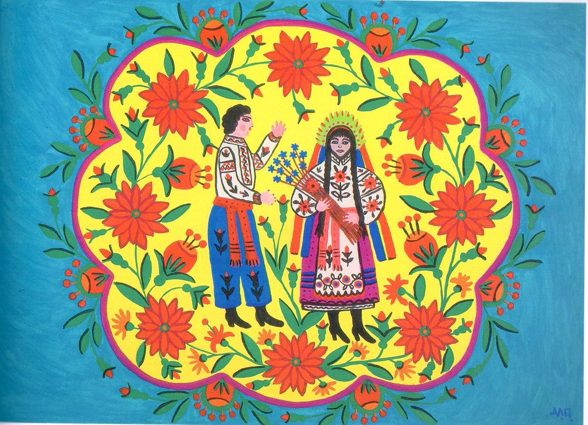 PrymachenkoArt's tweet image. Flax Blooms and a Cossack Goes to a Girl wikiart.org/en/maria-prima…