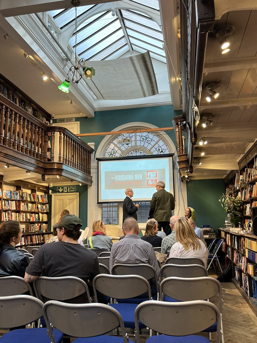 MarkPiesing's tweet image. I am just waiting in the beautiful @Dauntbooks for @Iain_MacGregor1 and Sinclair McKay to talk about the excellent Hiroshima Men!