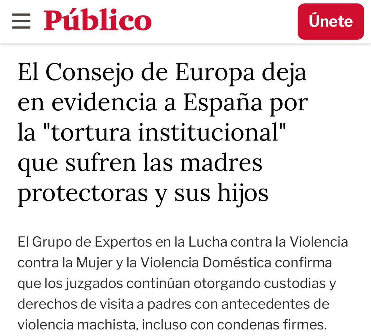 Lo de Juana Rivas y sus hijos le está pasando ahora mismo a MILES de mujeres y menores en España

MUCHOS jueces son machistas, adultocentristas y se niegan a aplicar la ley porque su criterio es más y mejor

Cuanto antes lo aceptemos, antes podremos atajar el problema de RAÍZ