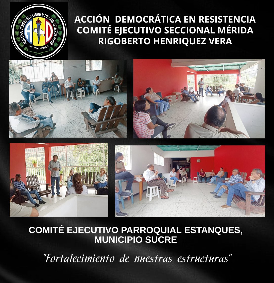 Junto a los compañeros del Comité Ejecutivo Parroquial Estanques e el Municipio Sucre.