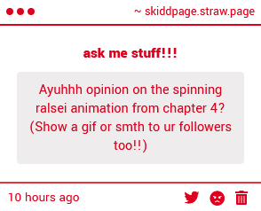 totallynotskidd's tweet image. hes SO CYUUUTEEEE he just spinnin