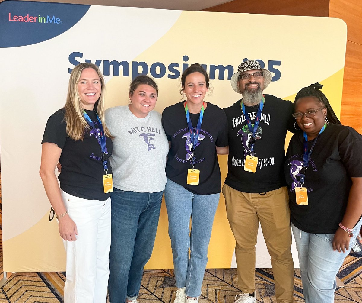 AshlynneRando's tweet photo. Mitchell staff 🦈 checking in from 📍Chicago. 
We’re excited to be here &amp; soaking in all of the learning opportunities. #LIMsymposium #leaderinme https://t.co/GUtSoJFARH