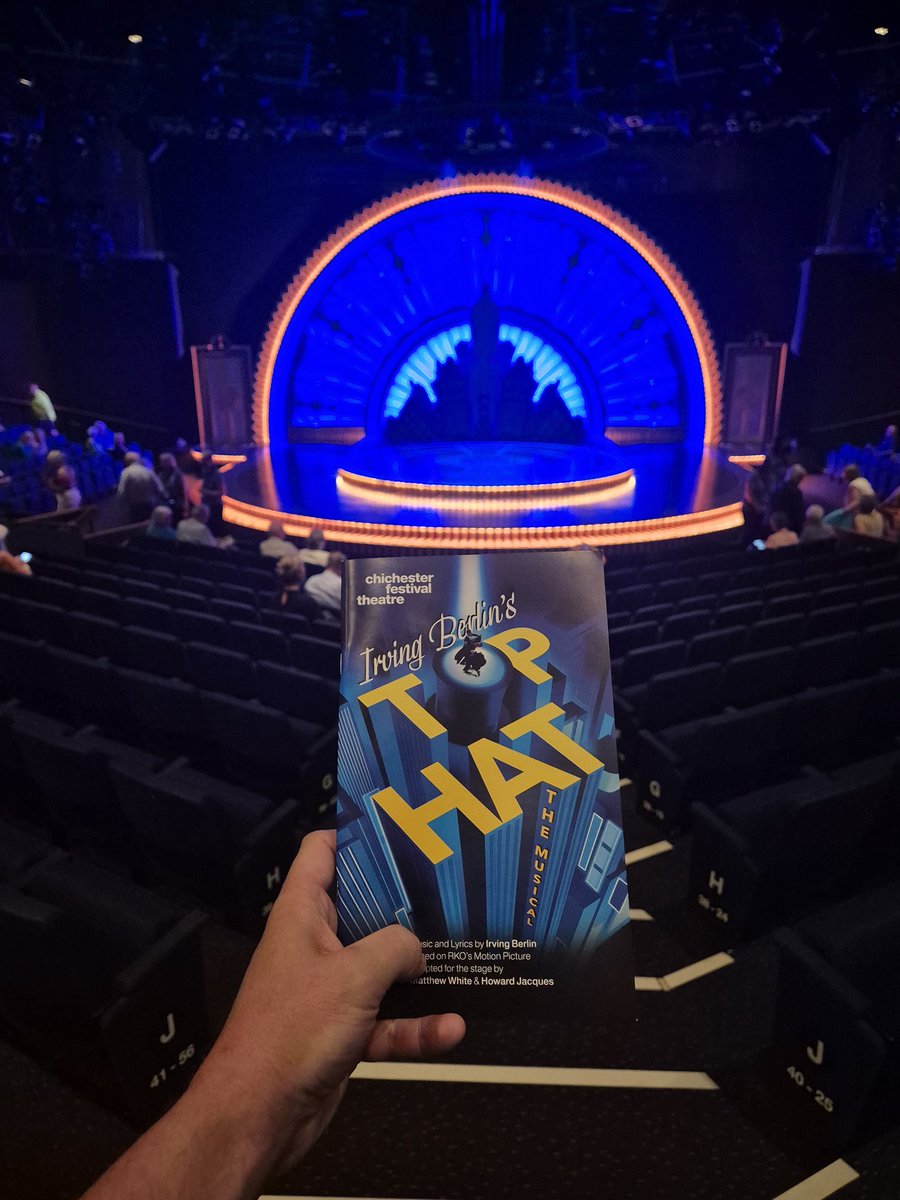 ATDazzles's tweet image. Tonight's viewing - had to make a trip out of London to return to the beautiful Chichester Festival Theatre for the first time in 2 years to catch 'Top Hat'.
Look out for my review tomorrow.