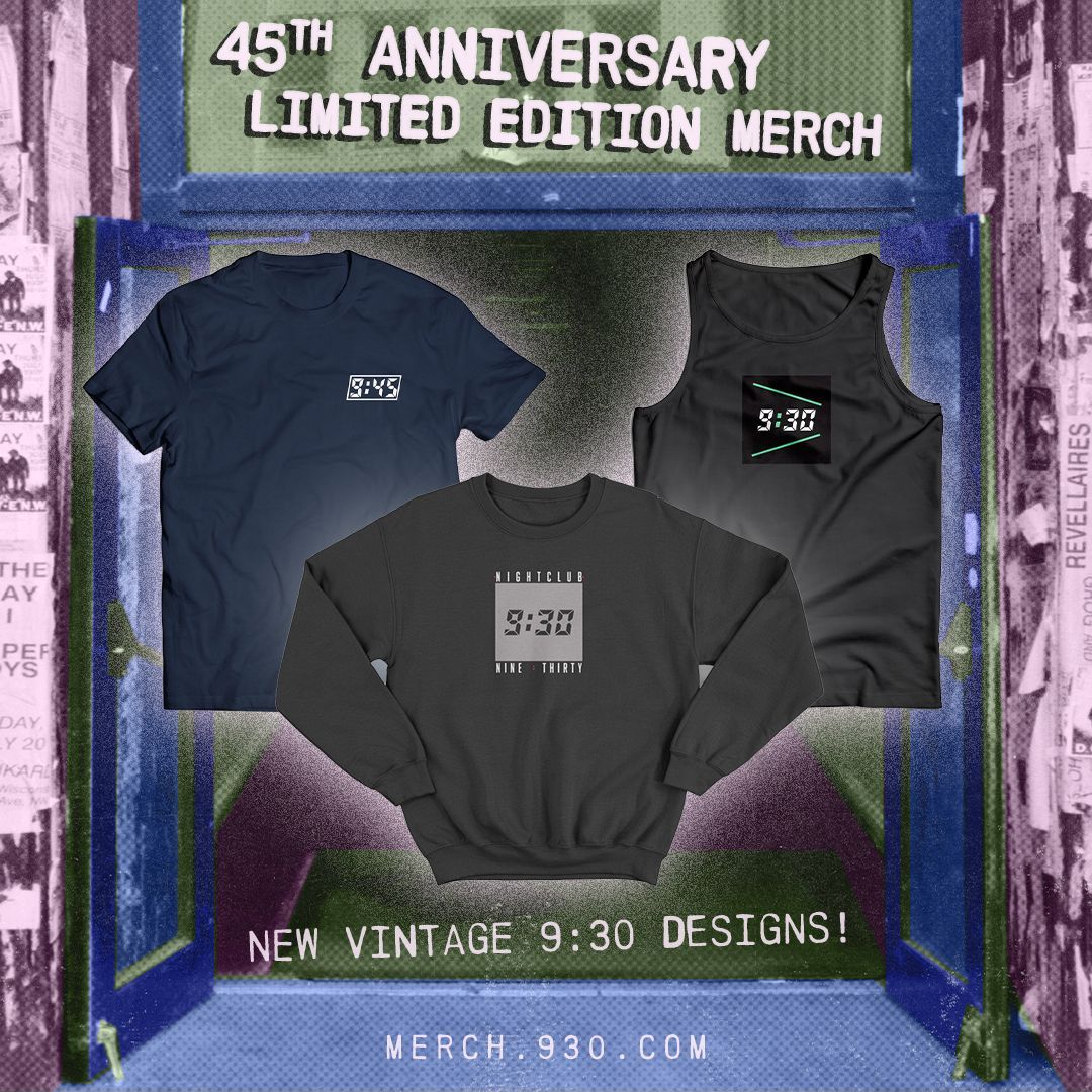 930Club's tweet image. We've still got our anniversary merch going! Wish us a happy 45th and celebrate with something for yourself!
🎟️: merch.930.com
