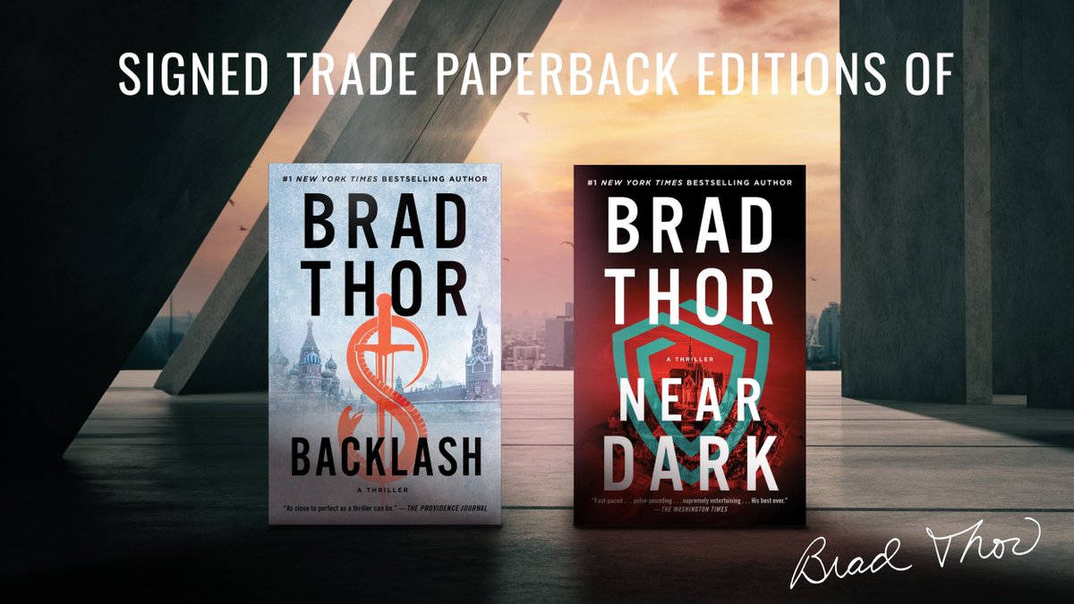 BradThor's tweet image. 📖 WIN BIG THIS THORSDAY! 🚨 Don't miss your shot to win SIGNED editions of BACKLASH and NEAR DARK! 💥 One-time signup at bradthor.com/connect unlocks ALL my giveaways!