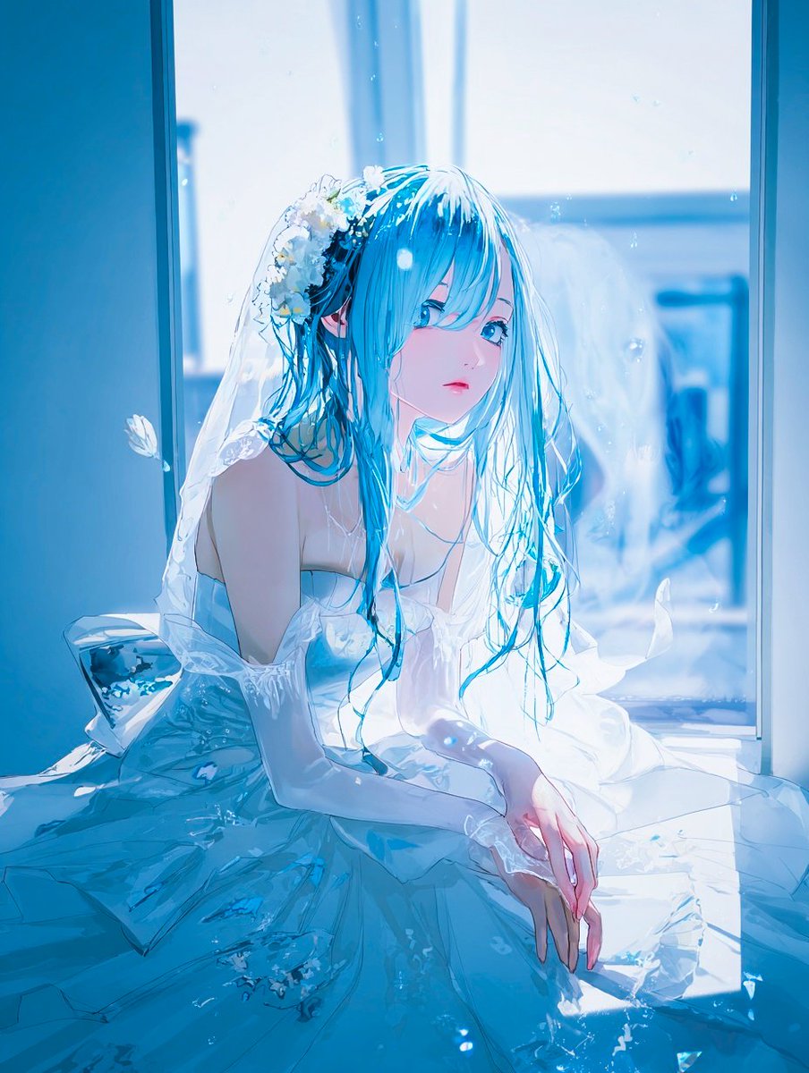Momo7x70's tweet image. Blue Wedding🟦