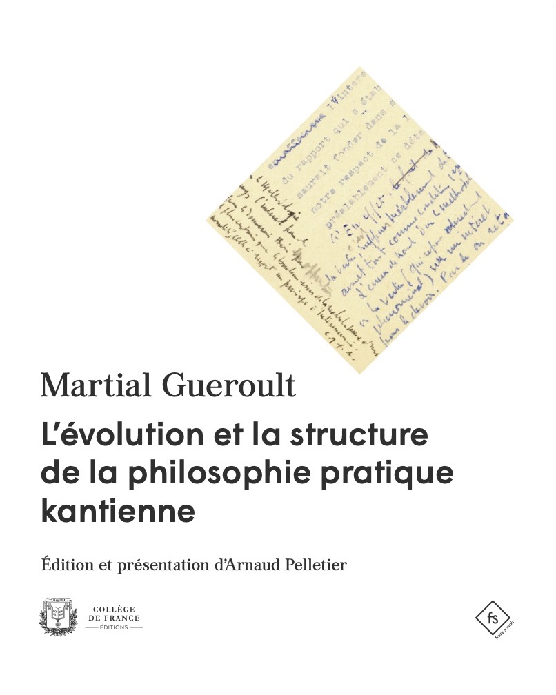 S'il y a encore quelqu'un ici...
Parution aujourd'hui !  Le second volet du cours inédit de Martial #Gueroult sur #Kant:  L'évolution et la structure de la philosophie pratique kantienne (@editionscdf.bsky.social)
college-de-france.fr/fr/editions/fa…
