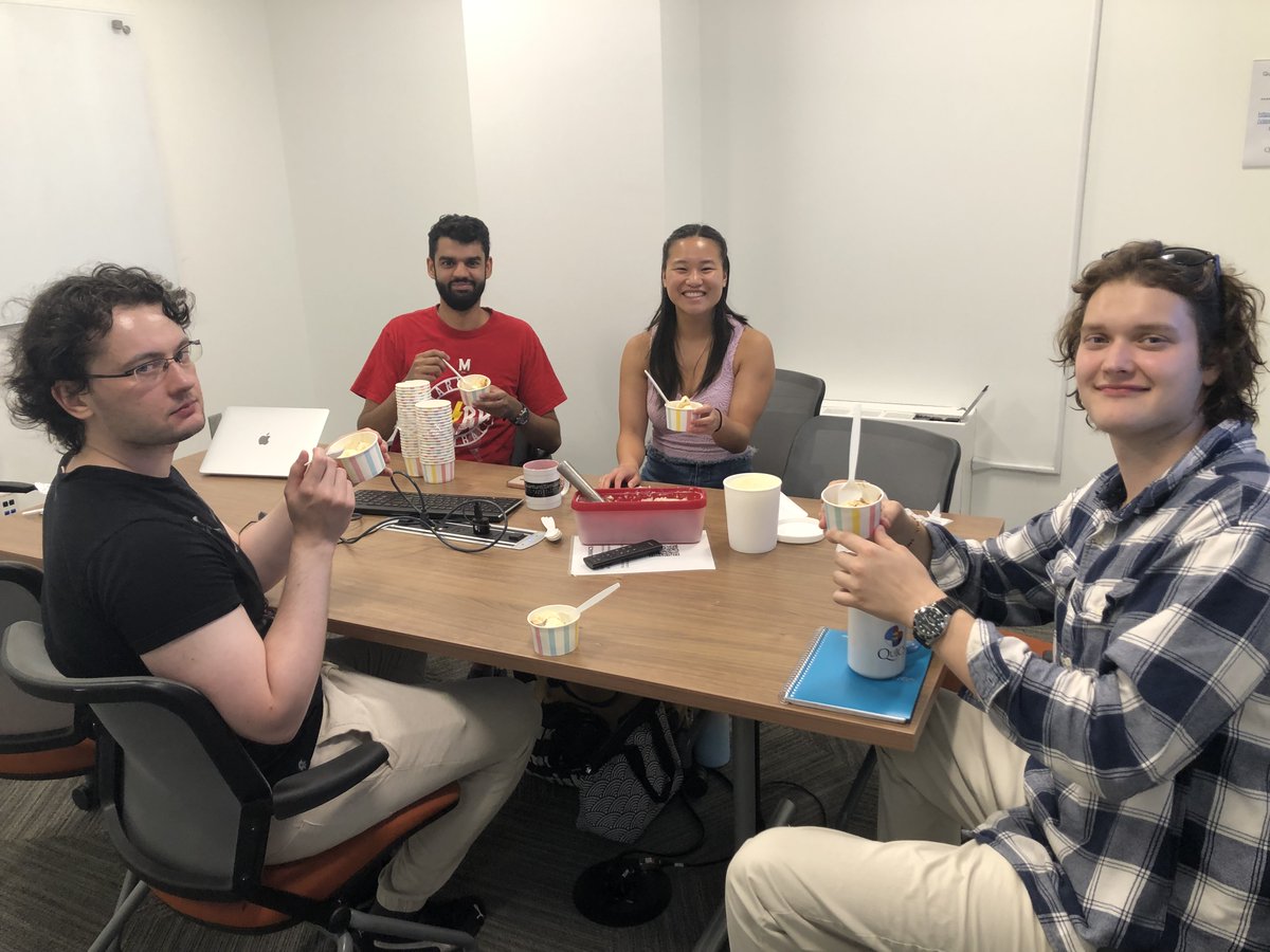 nicoleyh11's tweet image. Loads of research groups across the world have been studying the Mpemba effect, according to which ice cream freezes more quickly if the mixture begins hot than if it begins cold. But how many groups have a student who *makes* ice cream? 🍦😋🍧 @JointQuICS @UMDPhysics