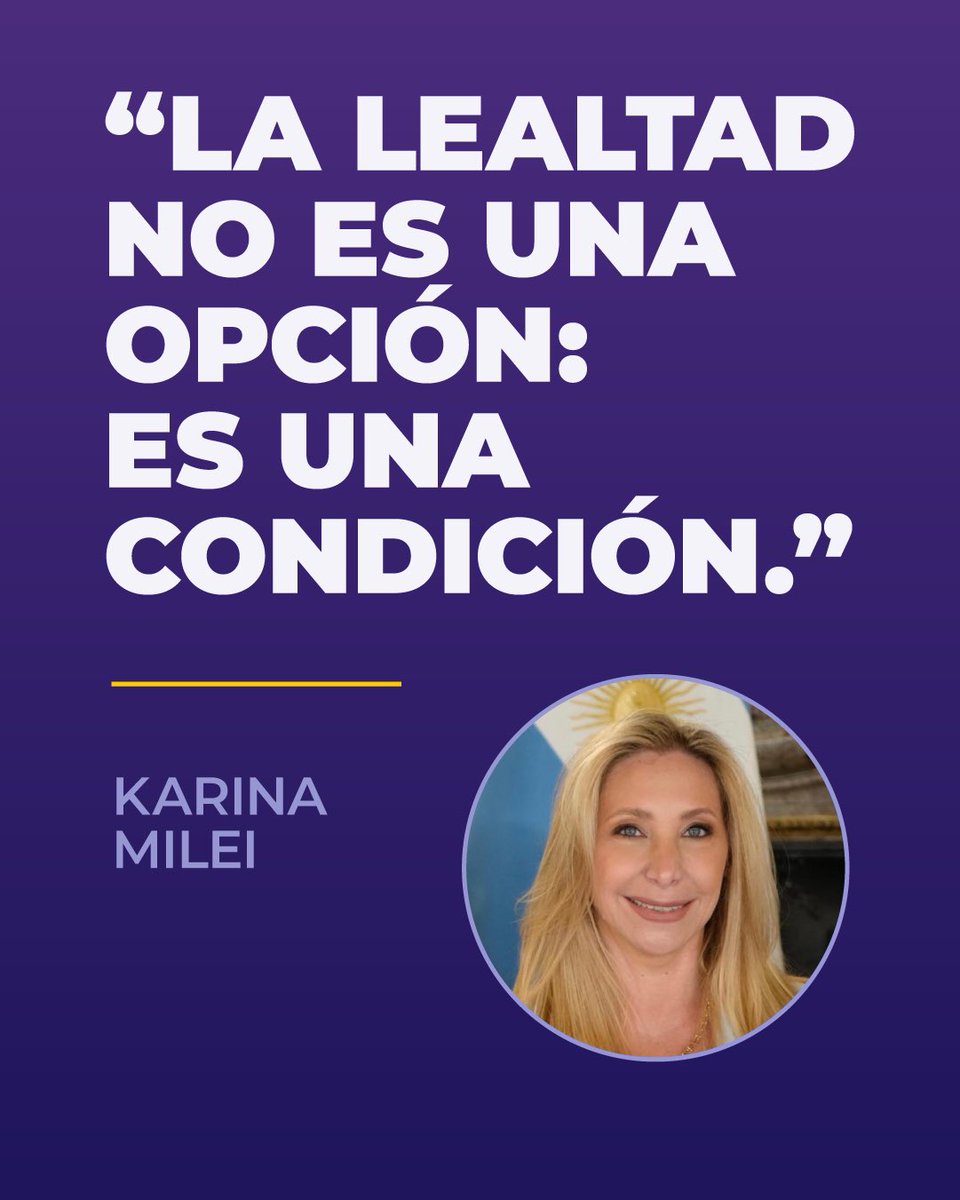 PilarRamirezmpr's tweet image. Tabula rasa.
Acá no hay lugar para tibios. En la batalla contra el kirchnerismo, somos leales a @JMilei y @KarinaMileiOk o se está del otro lado.