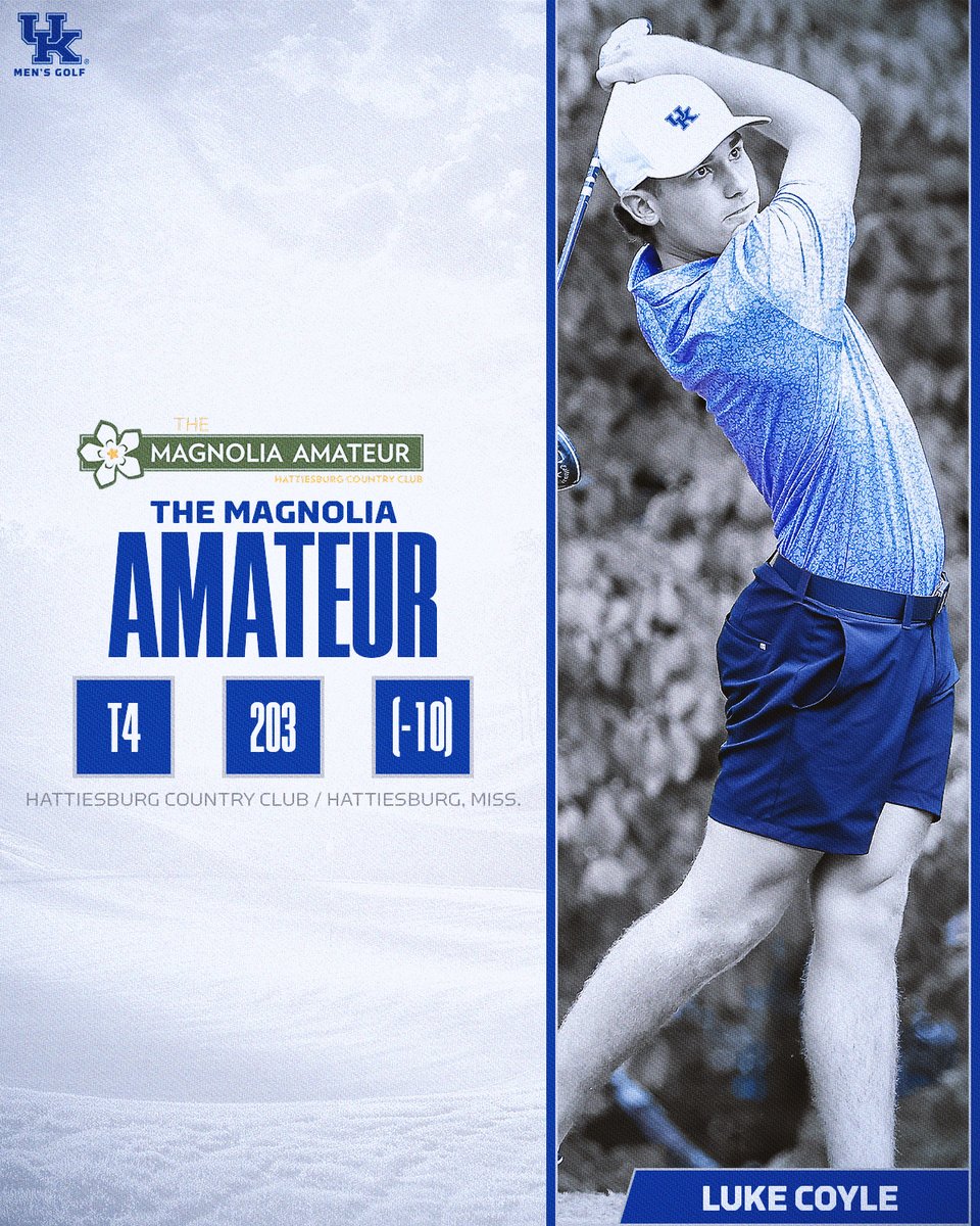 Add another top 5 to an impressive summer for <a href="/lukecoylegolf/">lcoyle23</a>!

#WeAreUK #GoBigBlue