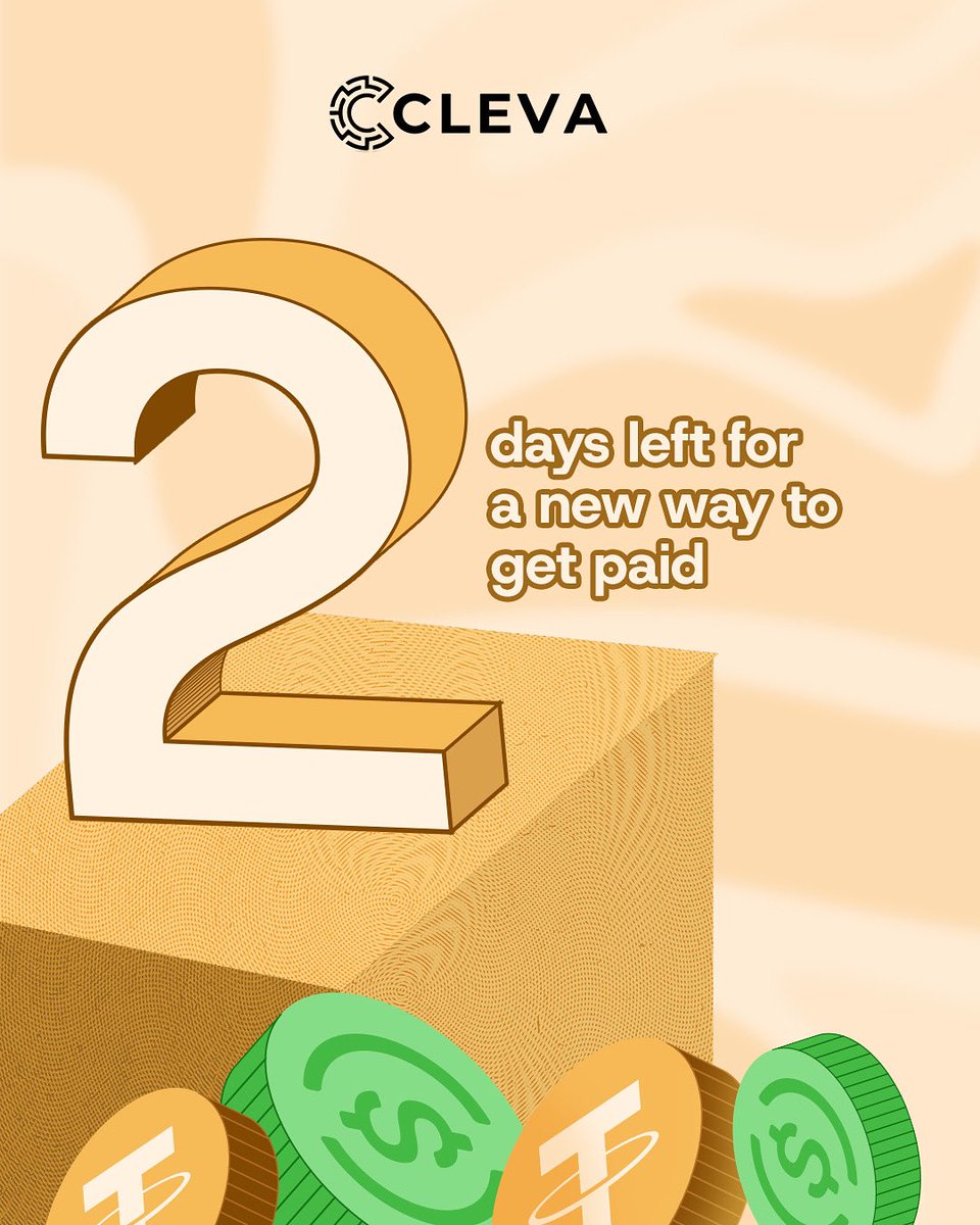 clevabanking's tweet image. 2 days to go!
It’s almost time.😍🙂↔️
#clevastablecoins #cleva #getcleva #newfeaturelaunch