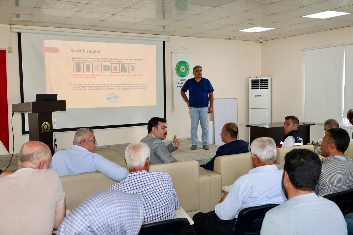 Kahta İlçe Tarım ve Orman Müdürlüğü (@tarimkahta) on Twitter photo Adıyaman Üniversitesi Bilim İletişim Ofisi tarafından Kâhta Ziraat Odası ev sahipliğinde düzenlenen Bilim Kafe Buluşmaları kapsamında, Kâhta’da “Güneş Panelli Tarımsal Sulama Sistemleri” konulu söyleşi gerçekleştirildi
<a href="/TCTarim/">T.C. Tarım ve Orman Bakanlığı</a> <a href="/mehmetselimyld8/">mehmet selim yıldırım</a> <a href="/ibrahimyumakli/">İbrahim Yumaklı</a> Adıyaman Üniversitesi Bilim İletişim Ofisi tarafından Kâhta Ziraat Odası ev sahipliğinde düzenlenen Bilim Kafe Buluşmaları kapsamında, Kâhta’da “Güneş Panelli Tarımsal Sulama Sistemleri” konulu söyleşi gerçekleştirildi
<a href="/TCTarim/">T.C. Tarım ve Orman Bakanlığı</a> <a href="/mehmetselimyld8/">mehmet selim yıldırım</a> <a href="/ibrahimyumakli/">İbrahim Yumaklı</a>
