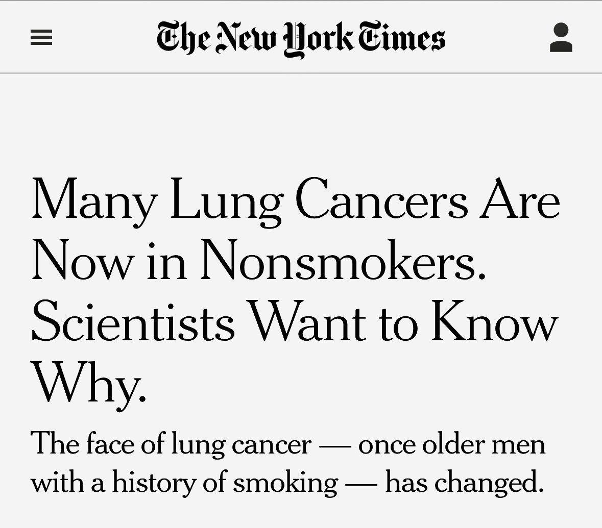 #FlorezLab (@florez_lab) on Twitter photo “Many Lung Cancers Are Now in Nonsmokers.”
<a href="/nytimes/">The New York Times</a> tells the story of a shifting epidemic: lung cancer among people, mostly women — who’ve never smoked.
The face of lung cancer is changing.
🔗 nytimes.com/2025/07/22/wel… “Many Lung Cancers Are Now in Nonsmokers.”
<a href="/nytimes/">The New York Times</a> tells the story of a shifting epidemic: lung cancer among people, mostly women — who’ve never smoked.
The face of lung cancer is changing.
🔗 nytimes.com/2025/07/22/wel…