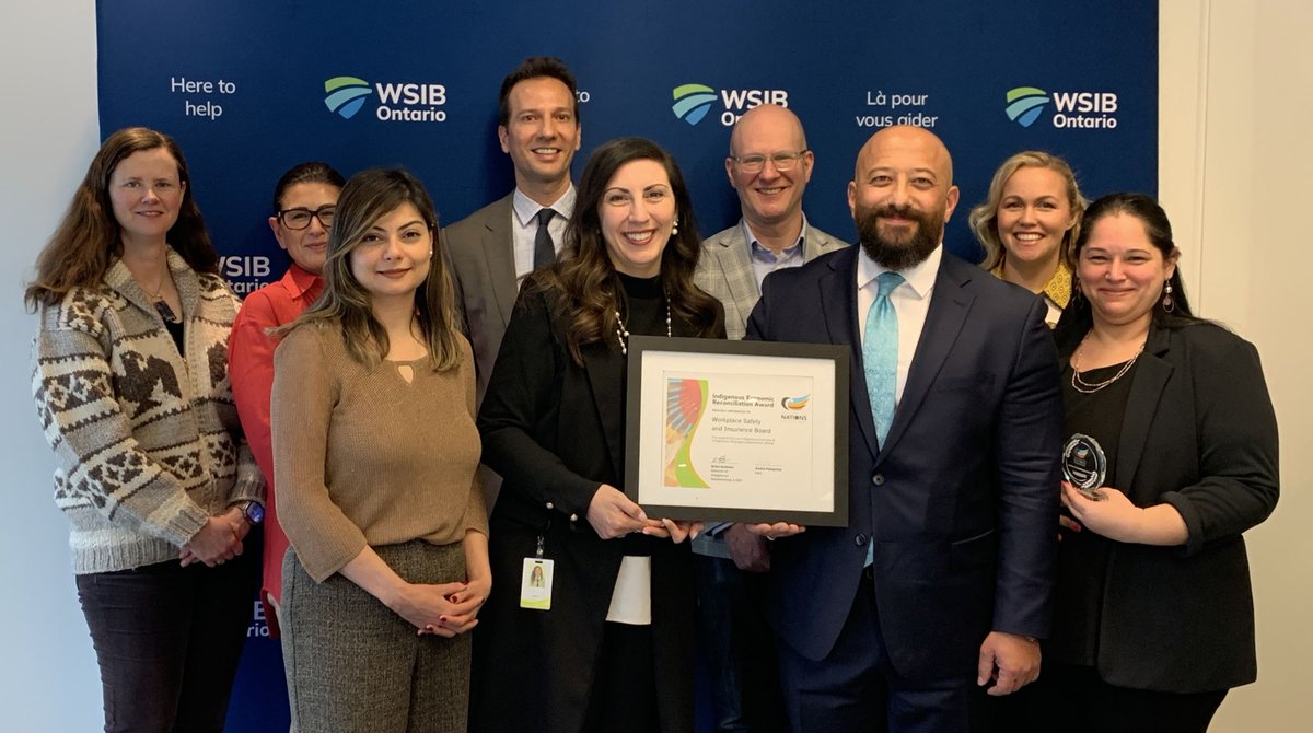 nations_inc's tweet photo. Earlier this year, we visited the Workplace Safety and Insurance Board (WSIB) to honour them with our Indigenous Economic Reconciliation Award. A heartfelt thank you to the entire WSIB team. 

Find out more: https://t.co/ryFhIosn7I 

#ESG #Indigenous #IndigenousBusiness #Canada https://t.co/7Jrg2fbNtc