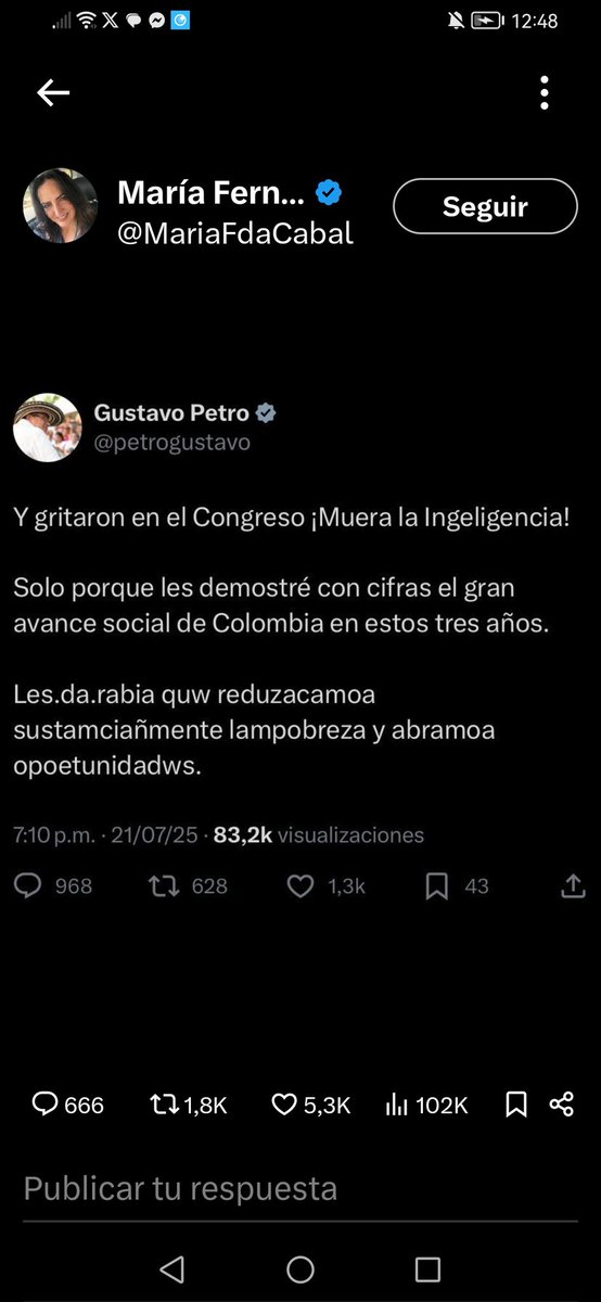 ERNESTOBUILES's tweet photo. Alguien que me diga en que idioma esta escribiendo el "honorable" presidente por favor.
Que vergüenza. https://t.co/SEOMnTYejO