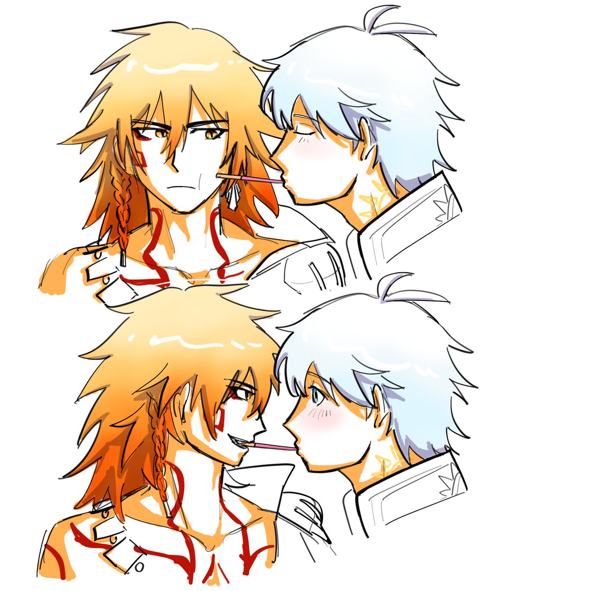 im so bad at drawing humans,  i gotta practice😭
#honkaistarrail #hsr #Phainon #Mydei #mydeimos #phaidei