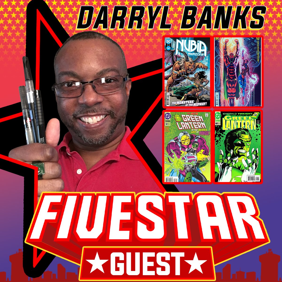 Jim McLauchlin (@mclauchlin) on Twitter photo ALERT!
<a href="/RealBankster/">Darryl Banks</a> is coming to Middletown, OH Sep. 13-14 for Fivestar Comic Con! Get you here and come see him! Tix and info: fivestarcomiccon.com ALERT!
<a href="/RealBankster/">Darryl Banks</a> is coming to Middletown, OH Sep. 13-14 for Fivestar Comic Con! Get you here and come see him! Tix and info: fivestarcomiccon.com